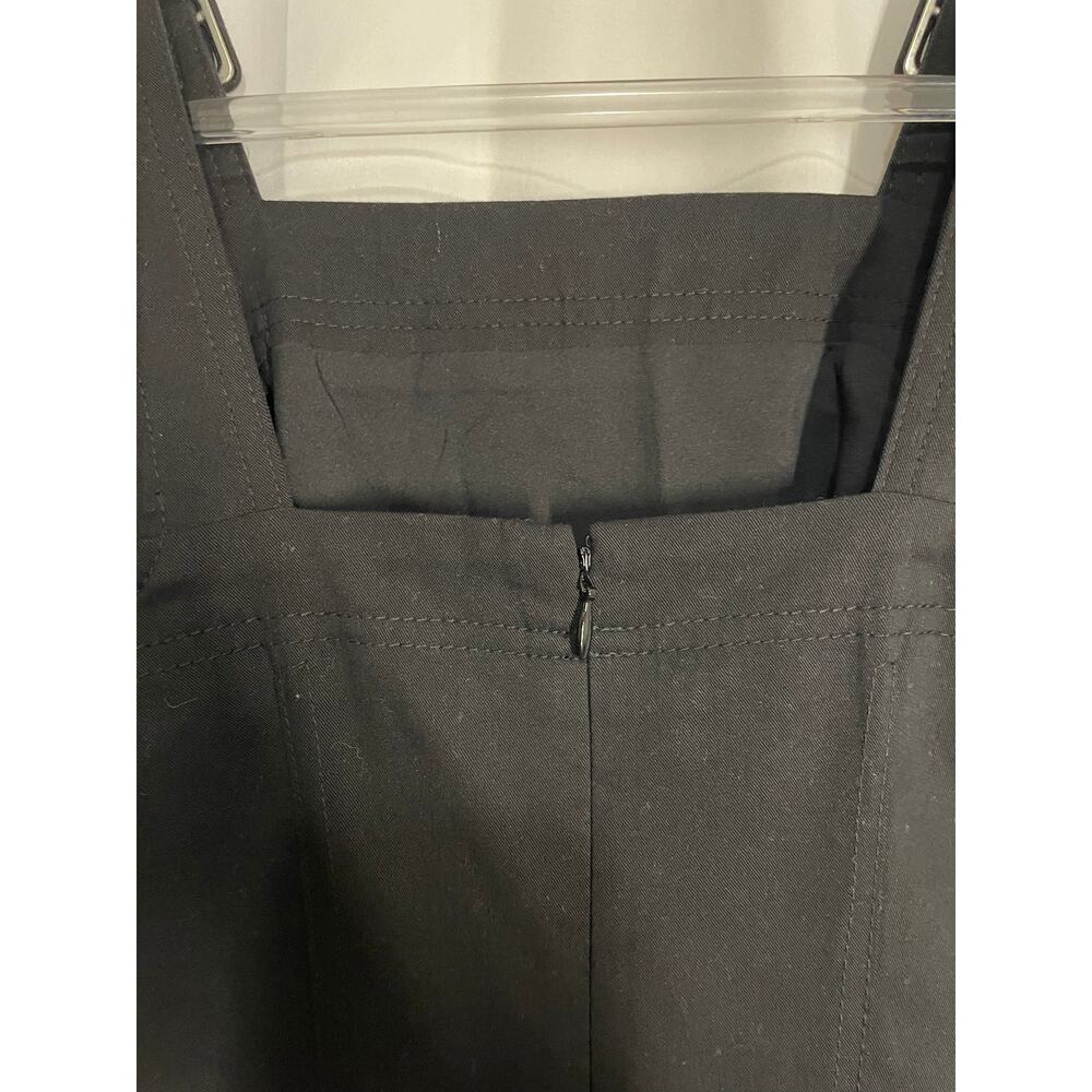 Club Monaco Women Self Buckle Jumpsuit Black Tank Cropped Pants Size 0 - Picture 4 of 7